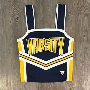 Varsity Spirit Fashions Top in Navy and Yellow